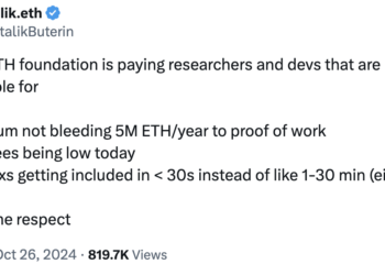 Vitalik Buterin urges community to ‘show some respect’ amid ETH sales backlash